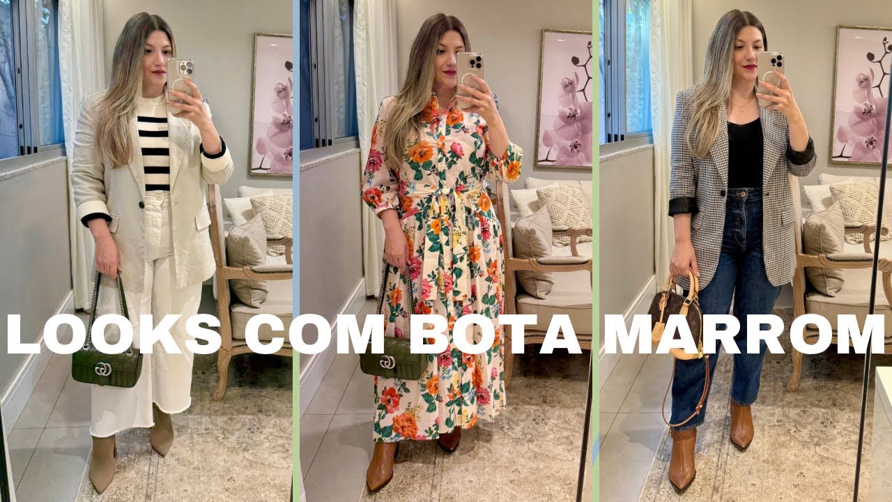 LOOKS COM BOTA MARROM: Como parecer rica sem gastar muito | 