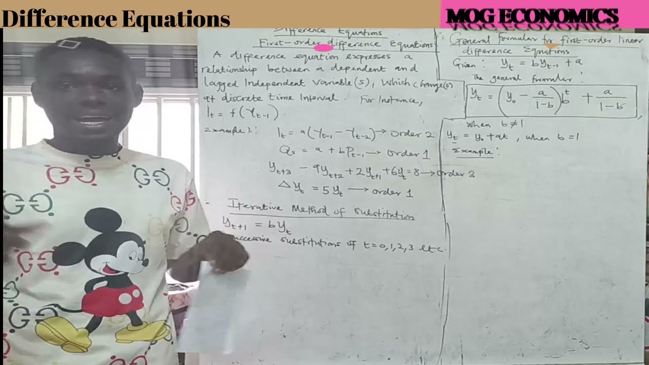 First-Order Difference equations 1