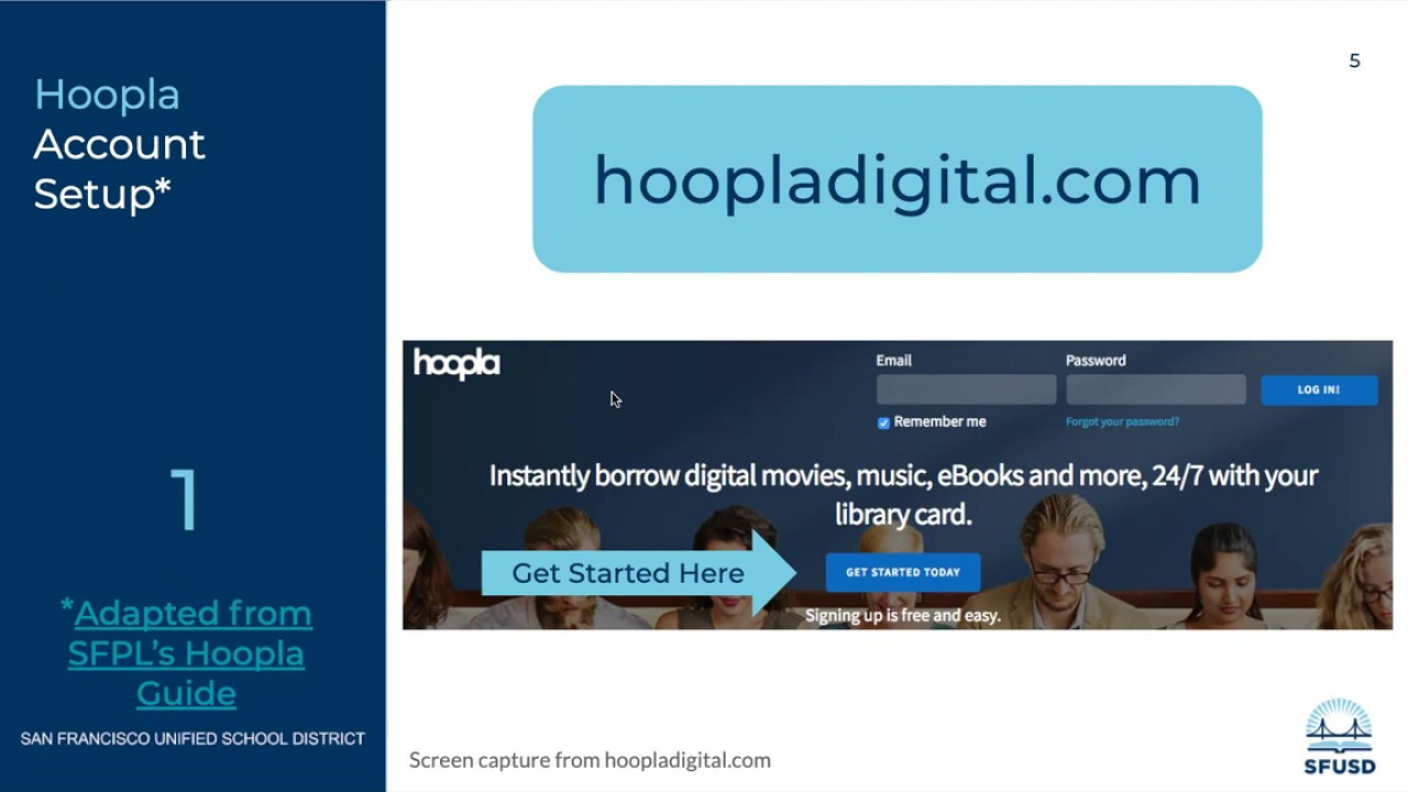 Hoopla Account Setup Instructions