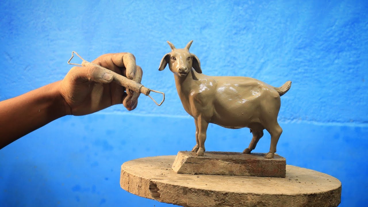 How to make goat with clay | clay modelling goat | clay art