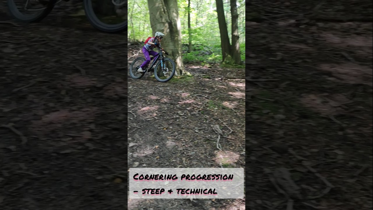 Cornering progression for steep descending #mtbcoaching #mtb #enduromtb