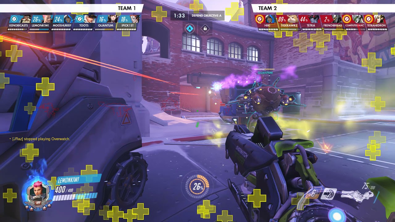 We run into Overwatch Contenders casters Kenobi and LemonKiwi in QP! - full game