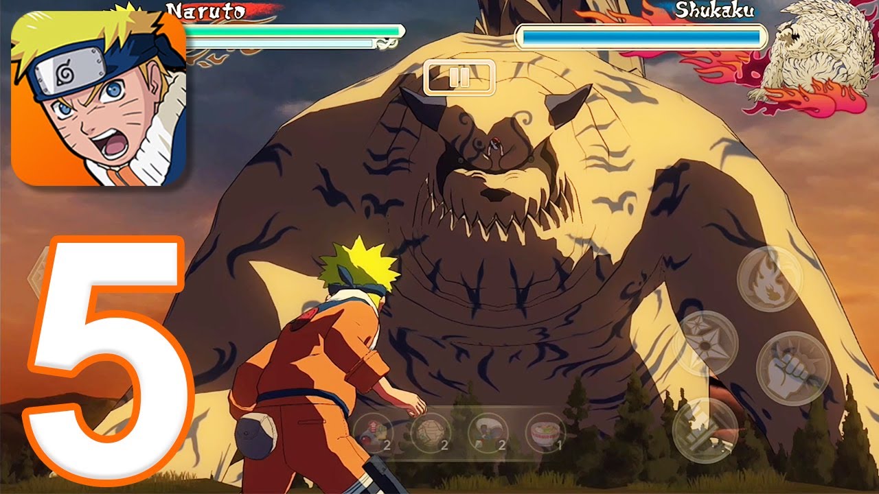 Naruto: Ultimate Ninja Storm Mobile — Прохождение игры, часть 5 — Уничтожение листьев (iOS, Android)