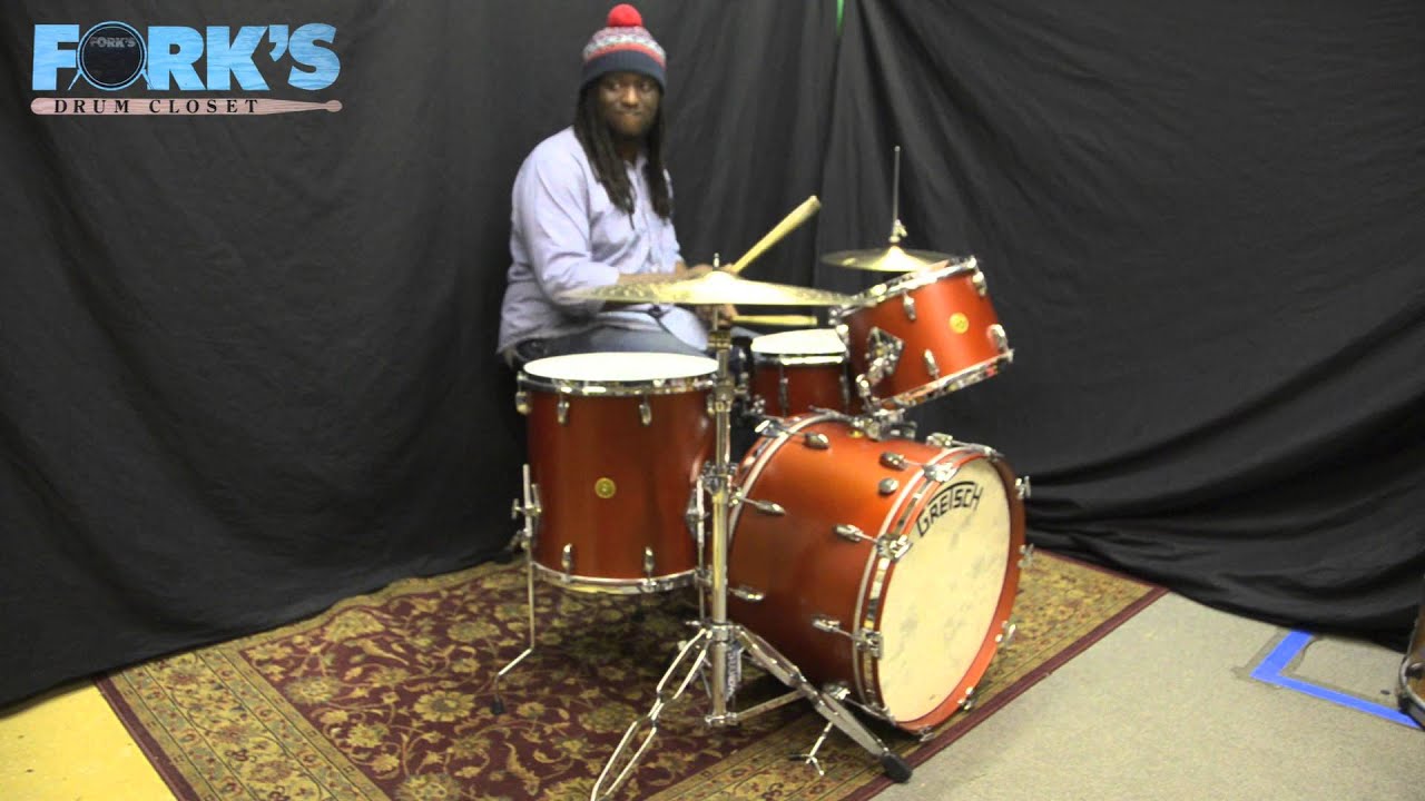 GRETSCH BROADKASTER SERIES 4PC DRUM SET SATIN COPPER MIST