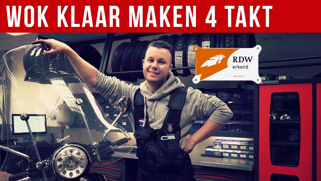 4 TAKT SCOOTER WOK KEURING KLAAR MAKEN | VOL GAS MET JOEY