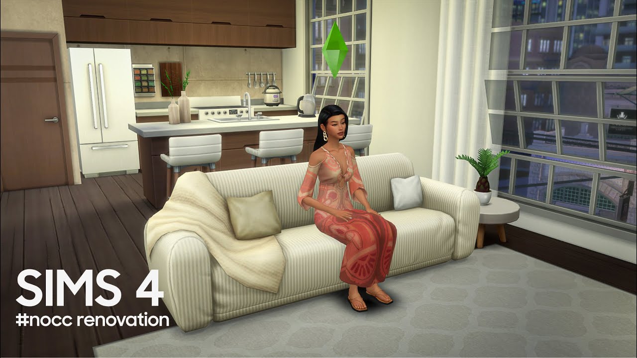 Creating a luxurious apartment without CC! | Sims 4 Speedbuild