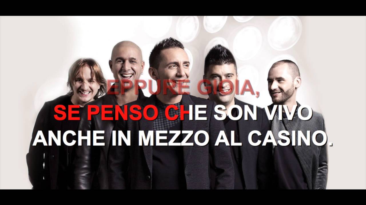 Modà - Gioia - Karaoke con testo