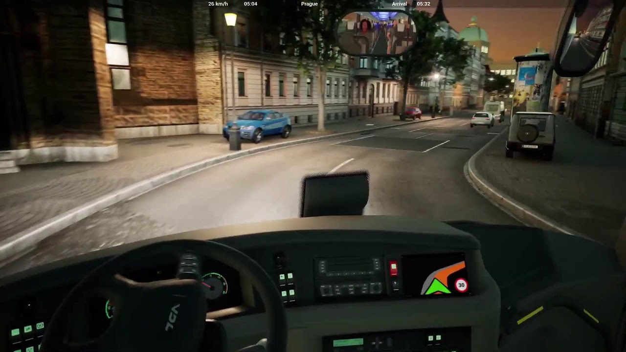 Wein to Prague Fernbus Sim ps5 No commentary