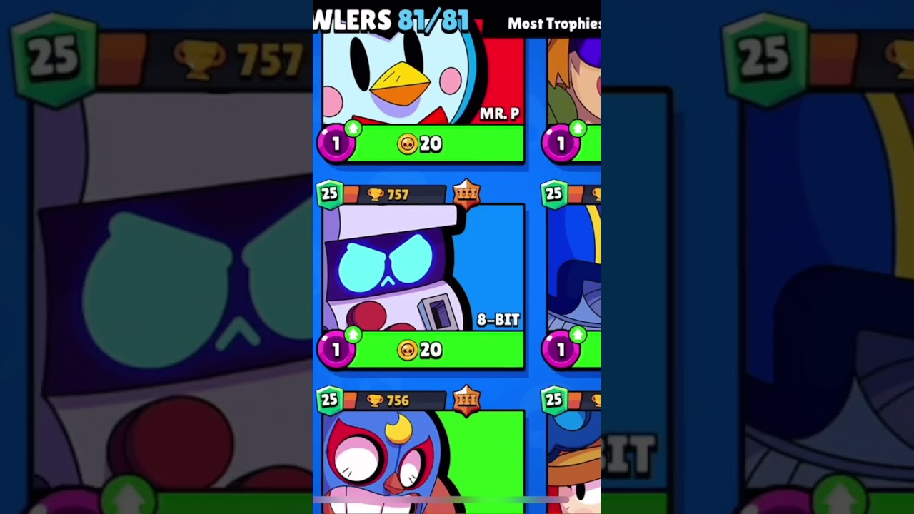 61000 Trophies Only Power 1 😮 2nd 🌎 #brawlstars #power1 follow for more !