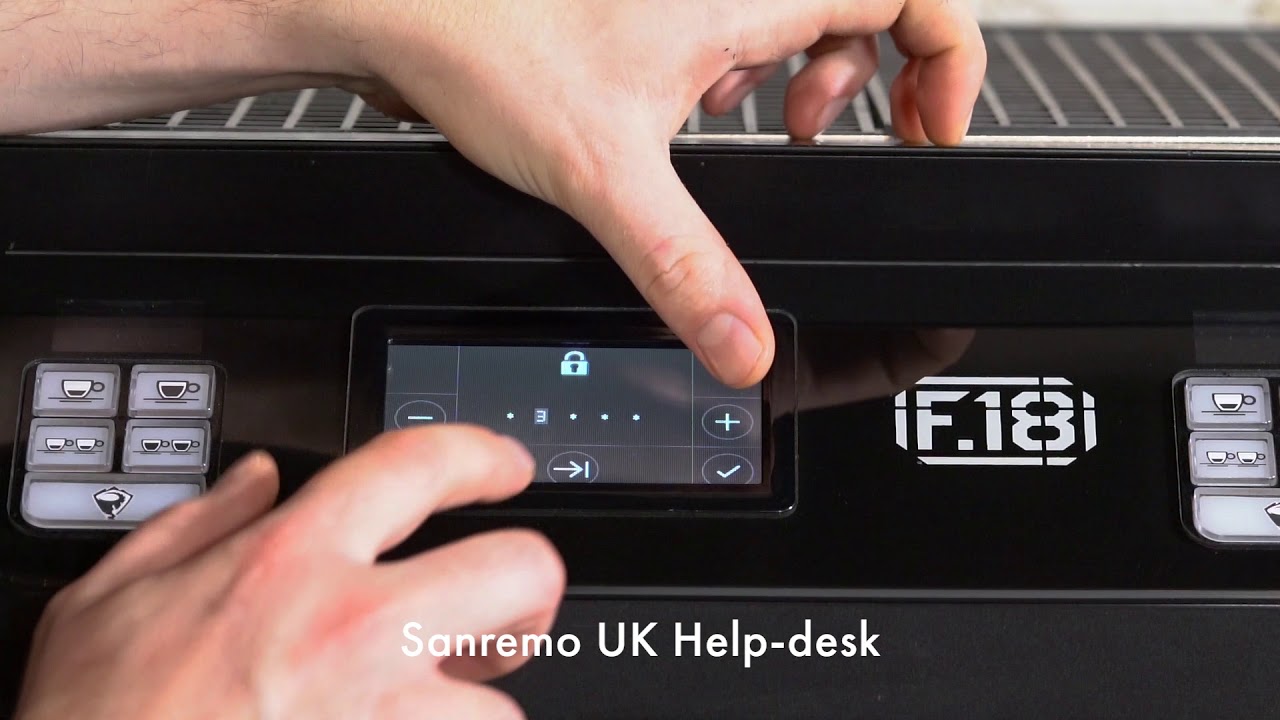 Making the most of programming your Sanremo F18