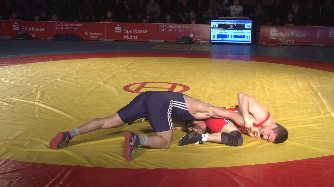 1/2 Finale DMM Ringen, 75KG Freistil, N. Dorn vs. B. Sezgin