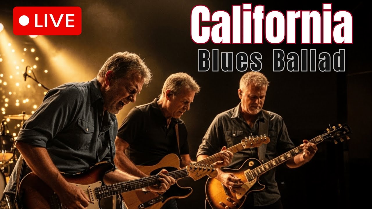 Deep Blues Guitar LIVE 🌙 Slow Blues for Relaxation | Soulful Night Mix 2025