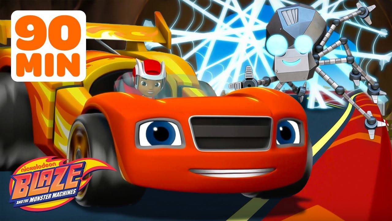 Blaze's Best Races, Transformations, & More! 🏎️💨 w/ AJ | 90 Minutes | Blaze and the Monster Machines