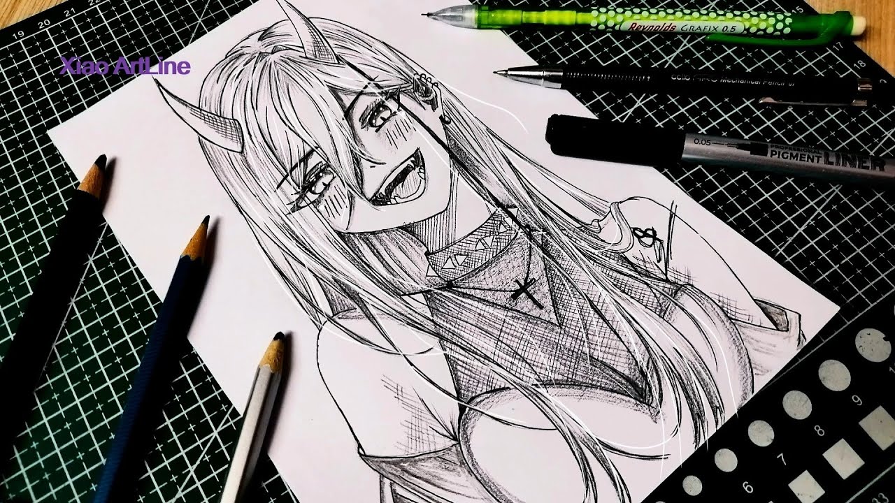 Chainsaw Man Waifu Power Fanart Drawing | Anime Fanart | Cute Power Sketch