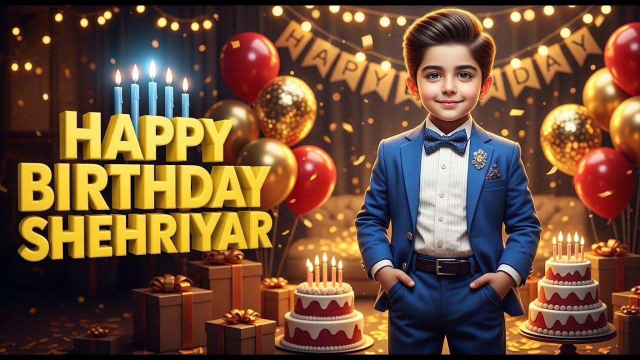 🎂 Happy Birthday Shehriyar Song 🎉 | Personalized Song & Wishes