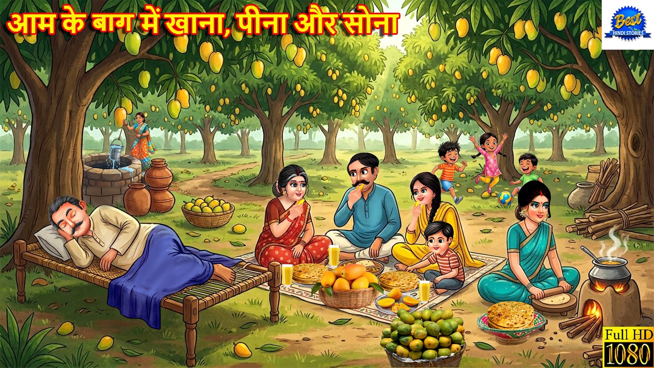 आम के बाग में खाना पीना और सोना | Aam Ka Bagh | Hindi Kahaniya | Moral Stories | Hindi Story |Kahani