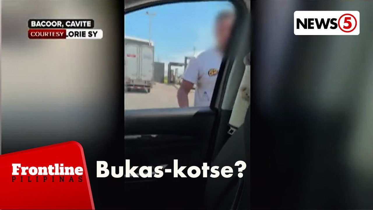 Lalaking nagtangkang buksan ang pinto ng isang kotse, sapul video | Frontline Pilipinas
