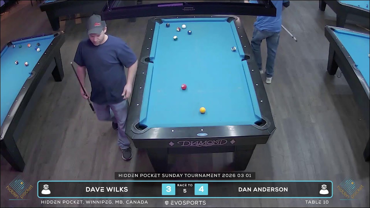 DAVE WILKS vs DAN ANDERSON - HIDDEN POCKET - TABLE 10 | EvoSports
