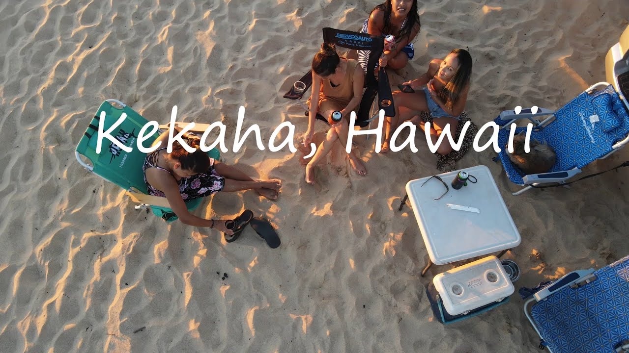 Non solo camping in Kekaha, Hawaii with a drone | DJI Mavic Air 2 | Beautiful beach in Kauai, Hawaii
