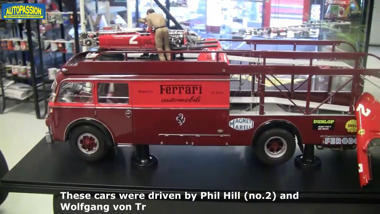 Ferrari transporter Fiat RN2 Bartoletti 1/18, 1957 by CMC