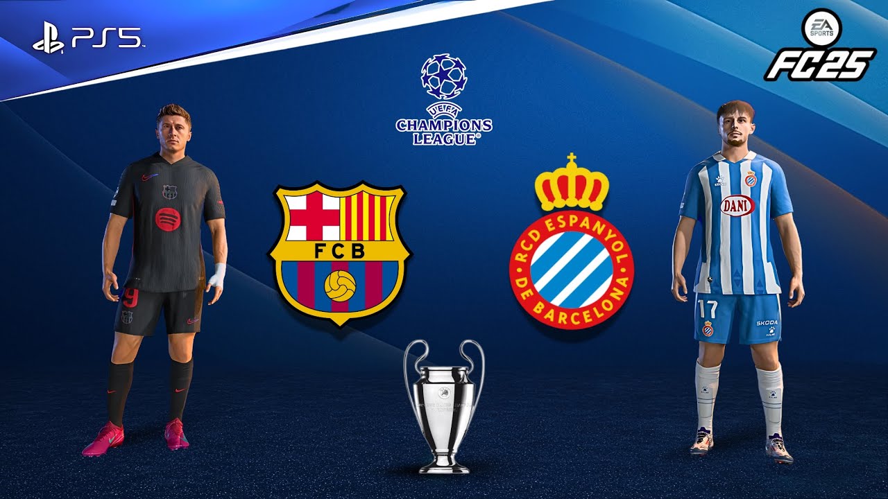 FC 25 - Barcelona vs RCD Espanyol | UCL Final | Javi Puado vs Lamine Yamal epic battle