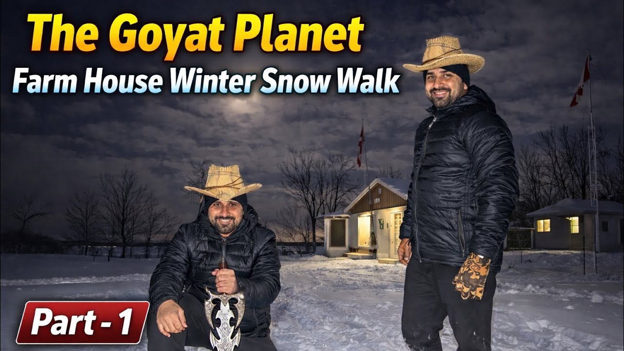 Part -1 Farm House Winter snow walk | House Tour