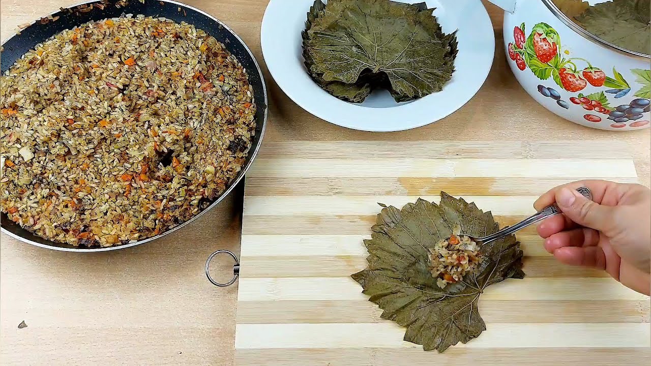 Вкусные листья винограда на праздники