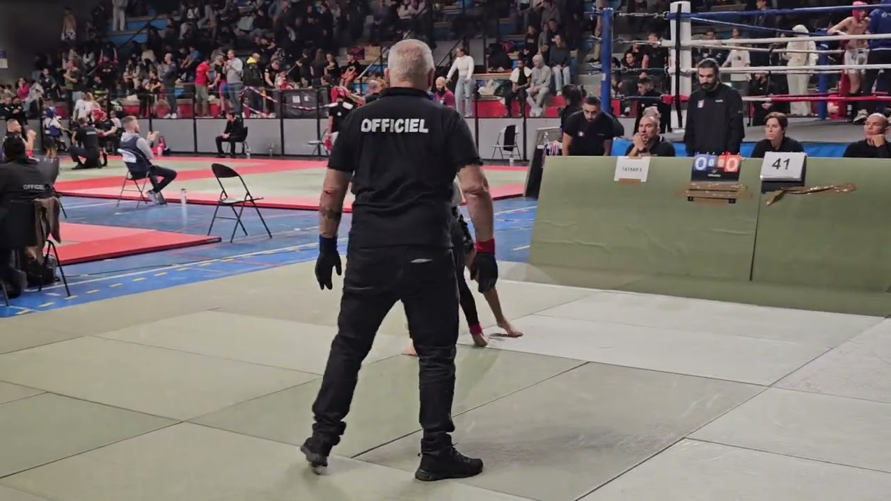 Anas Duvernet demi finale soumission qualification paca 2025 en poussin