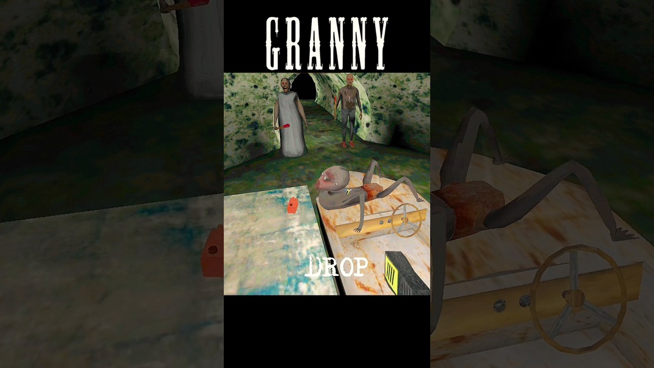 Granny 2 Trolling Granny🔥🤯 Grandpa And Baby Spider Boat Escape #granny #shorts