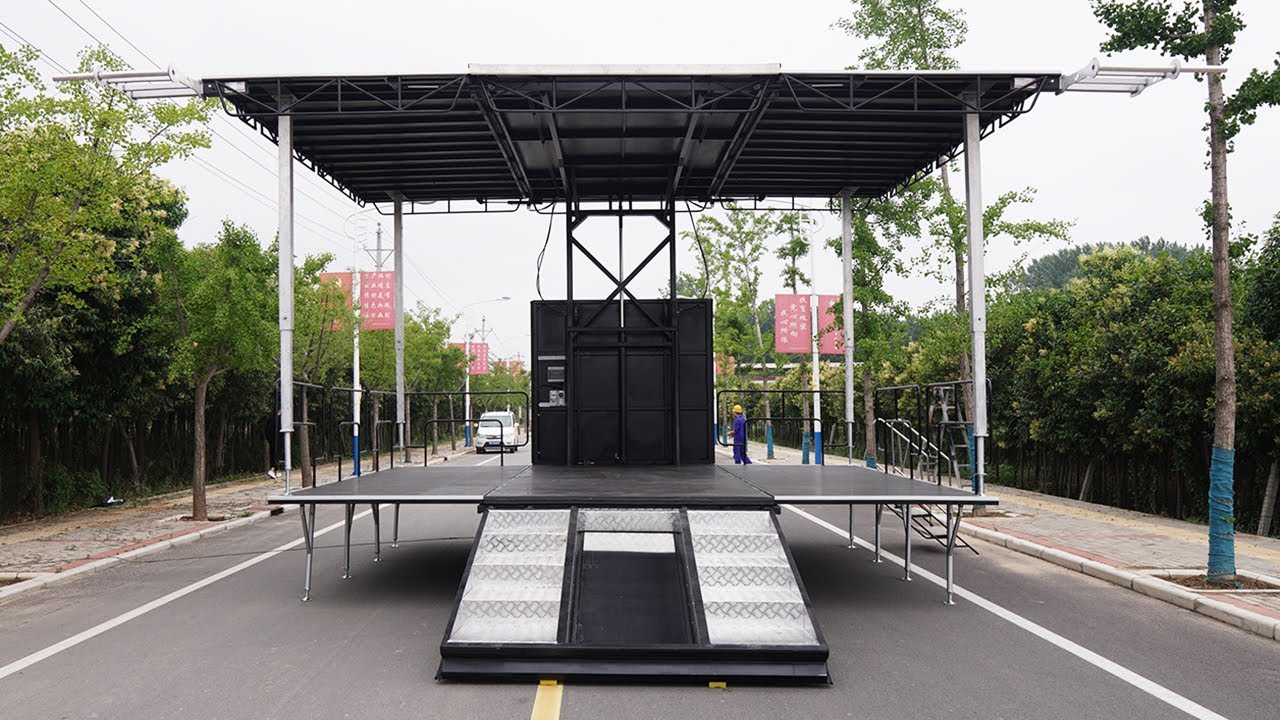 HUAYUAN ST180 Portable stage trailer for small outdoor performance events