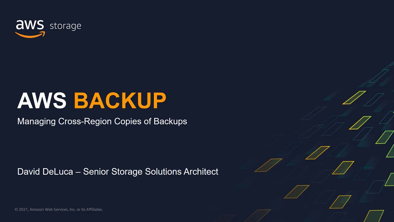 Managing Cross-region Copies of Backups With AWS Backup