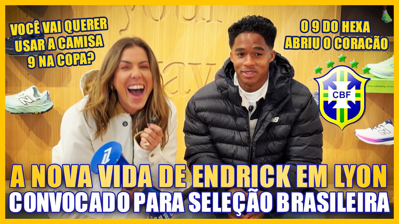 A NOVA VIDA DE ENDRICK EM LYON! CONVOCADO PARA SELEÇÃO E VOANDO NA FRANÇA