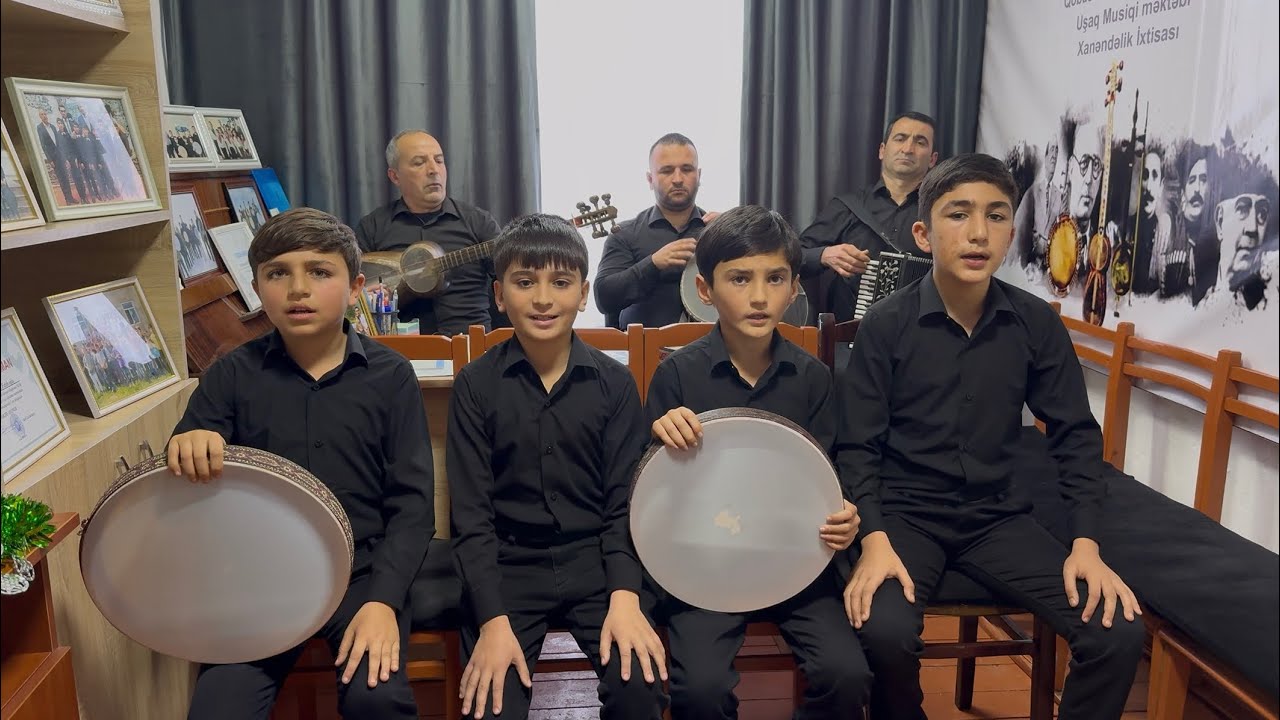 Şuşanın Dağları - Xanəndəlik ixtisasının şagirdləri - Təklə kənd Uşaq Musiqi məktəbi