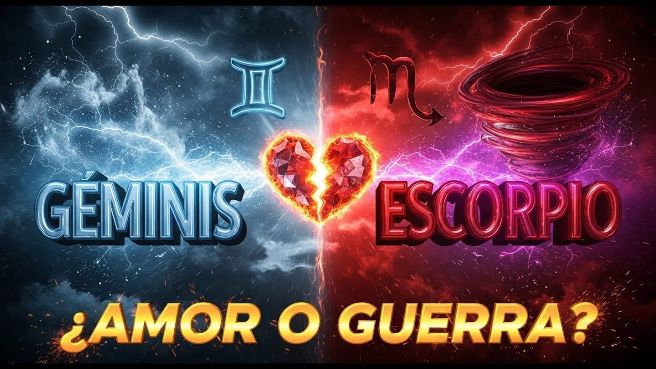 ✨ Géminis y Escorpio ¿Pasión o Destrucción 🔥 La verdad sobre su compatibilidad amorosa