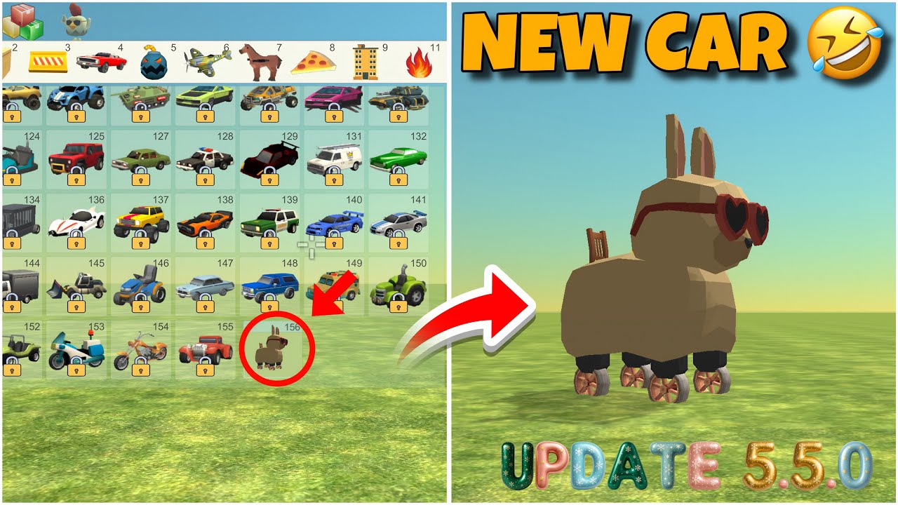 I BUILD NEW CAR IN CHICKEN GUN UPDATE 5.5.0 🤣