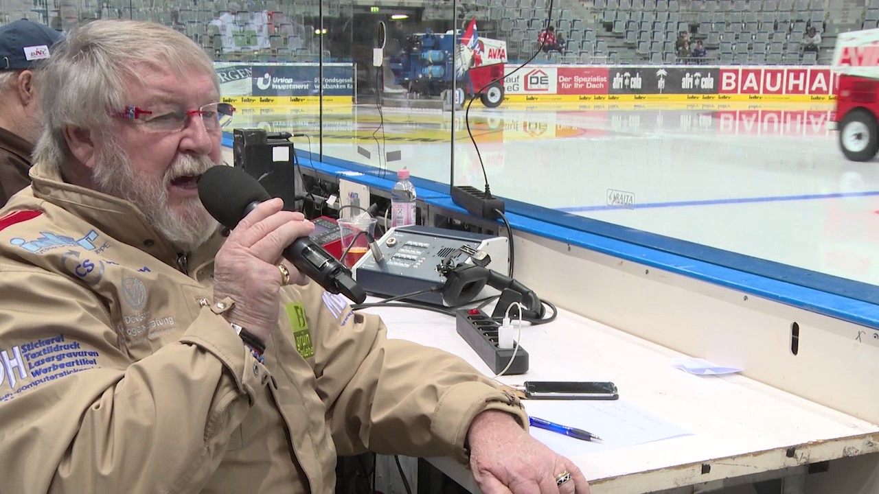 Kurzporträt von Udo Scholz, die Stimme der Adler Mannheim