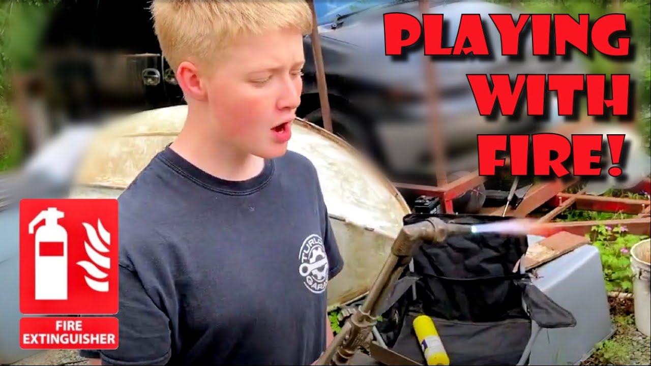 Cutting Frame Rails for a Custom T-Bucket Chassis - Teenager Builds First Hot Rod Part 1