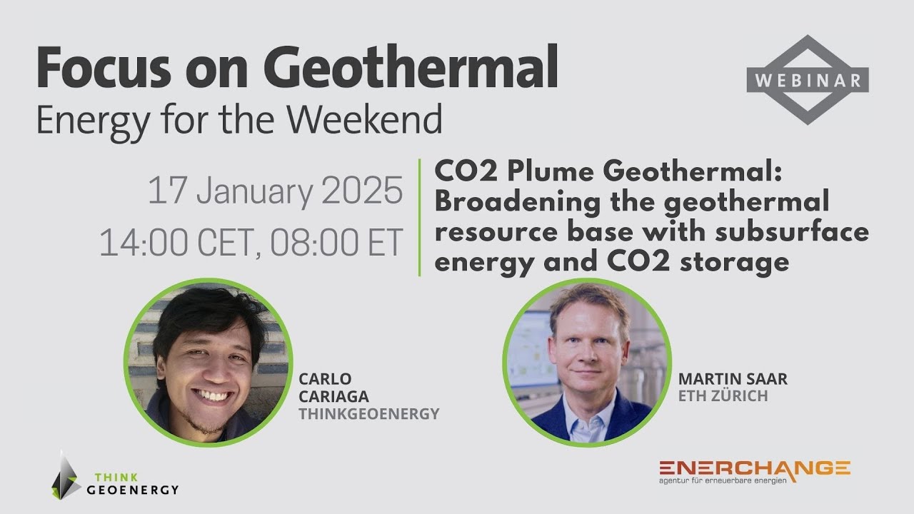 Webinar - CO2 Plume Geothermal: Broadening the geothermal resource b