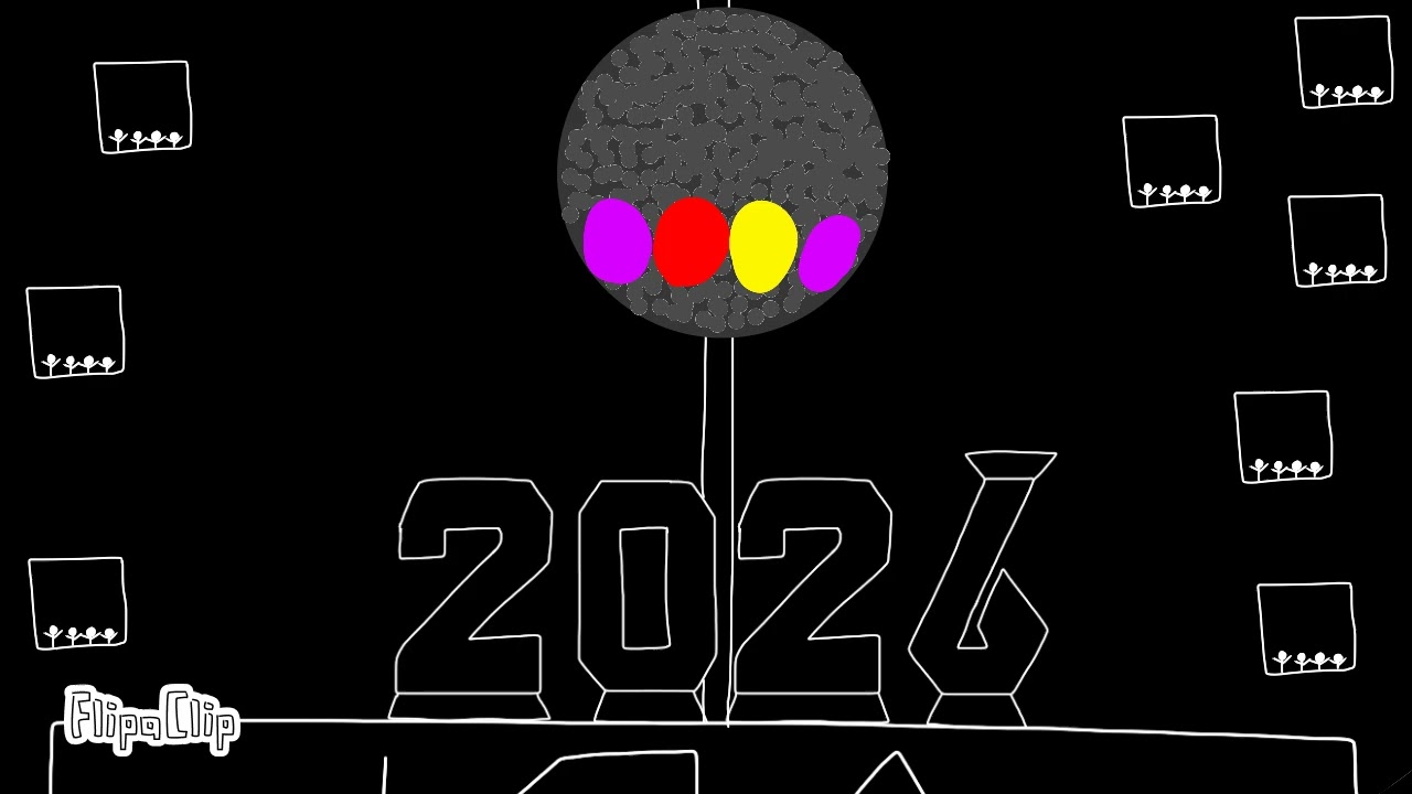 2026 New Year’s Time Square Animation