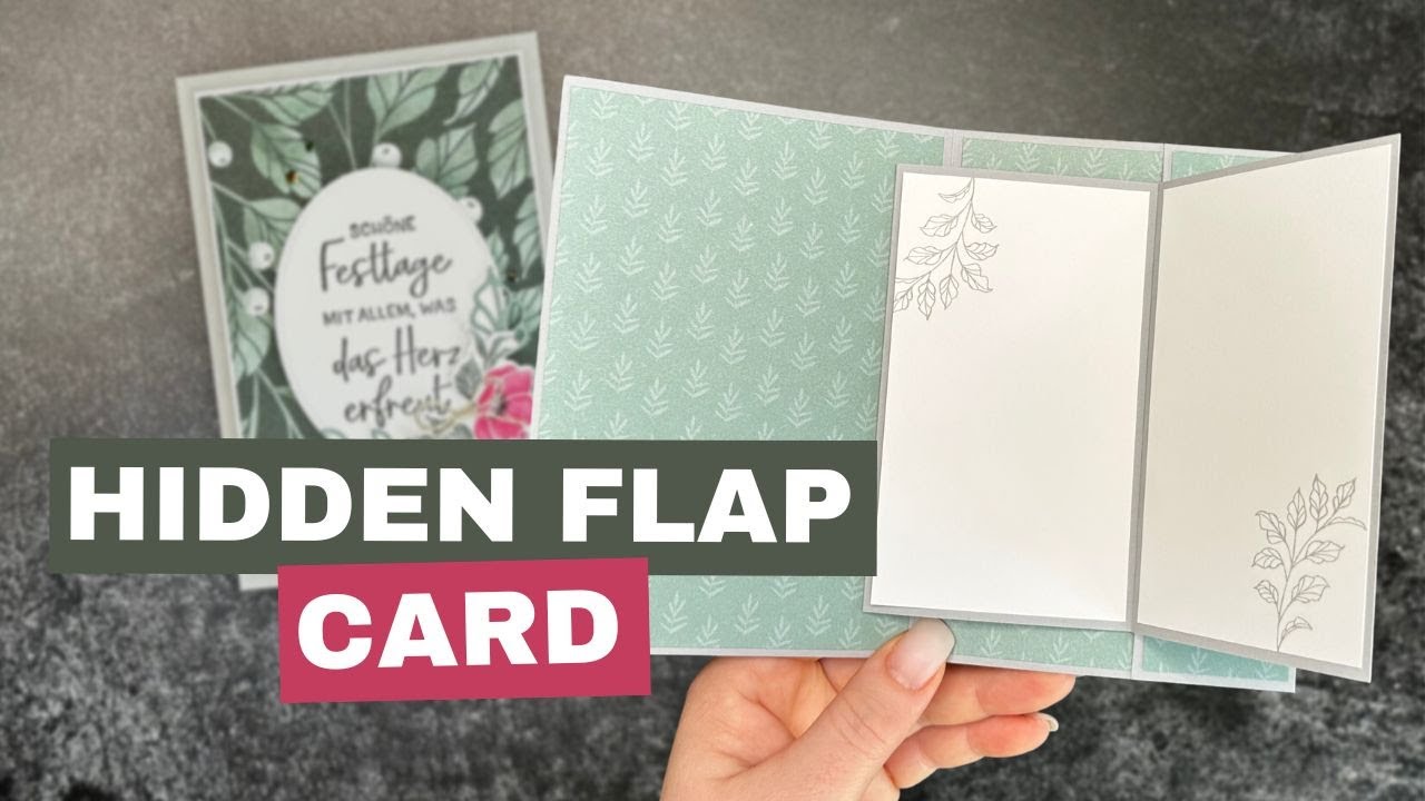 Hidden Flap Card - Versteckte Klappkarte zu Weihnachten | (kleiner Fehler - siehe Infobox)