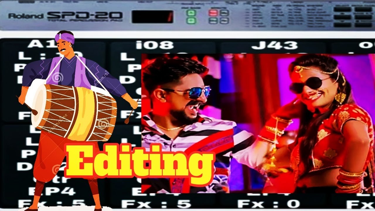 Panjabi Dholak Dugi Patch Editing | Octapad Roland Spd 20 & Spd 20x 