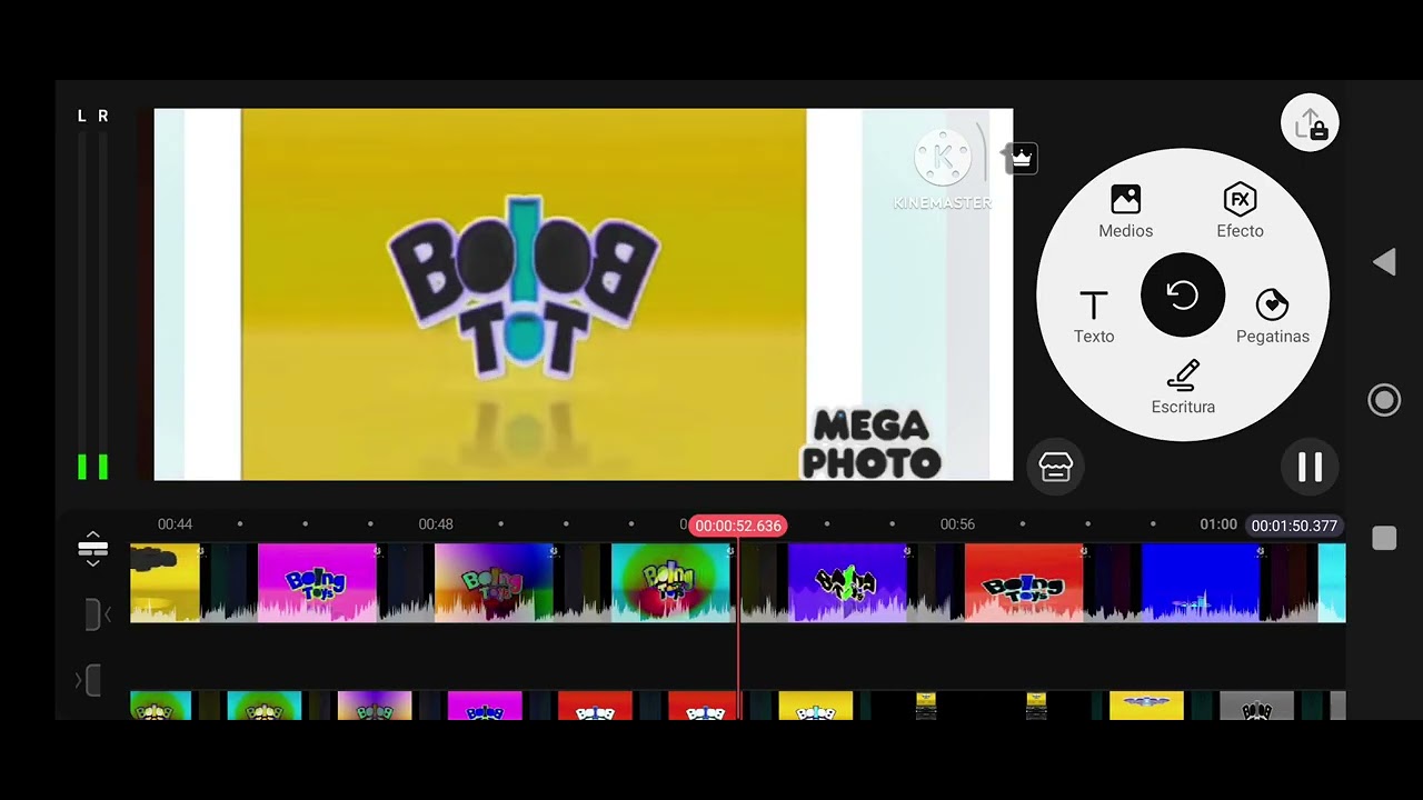 Boing toys en KineMaster 3