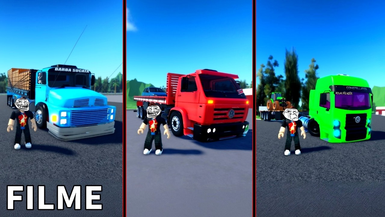Testando Servidores de Caminhões no ROBLOX - O FILME KKKKKKK