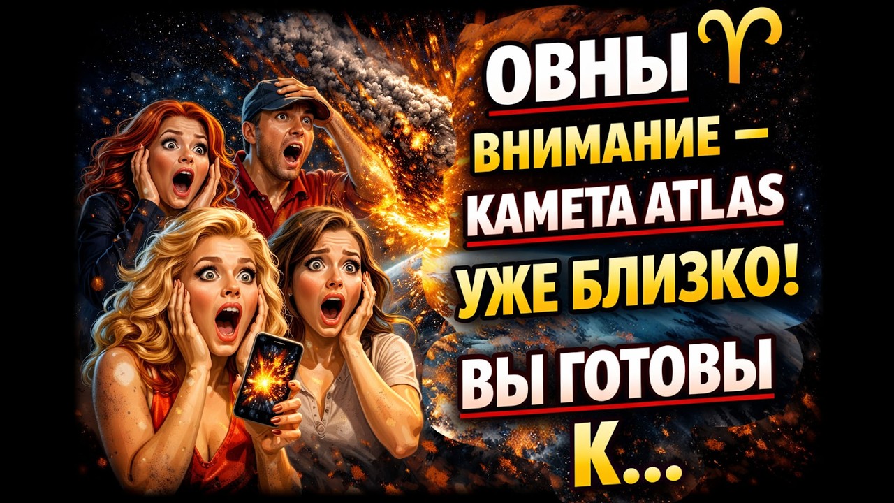 ОВЕН ЭТО БОМБА💣 Комета ATLAS ➕Юпитер меняют судьбу: старт новой благополучной жизни❗