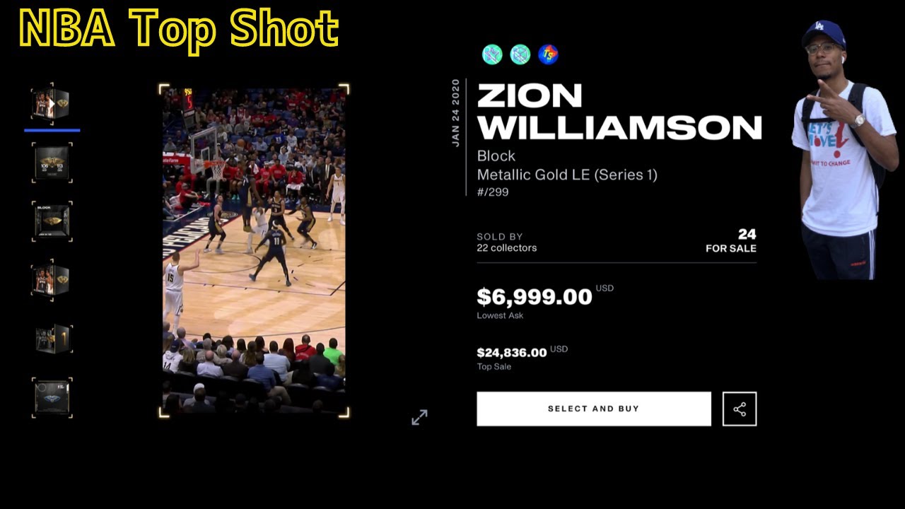 NBA Top Shot - Pick up of the Month Zion Williamson