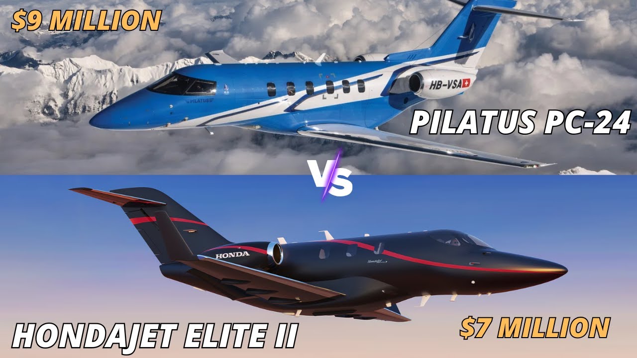 Pilatus PC-24 vs HondaJet Elite II: Ultimate Light Jet Comparison!