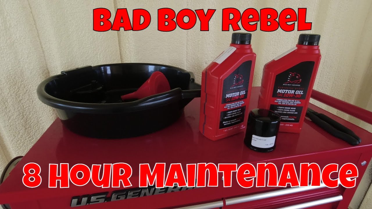 Bad Boy Mowers Rebel Oil Change - 8 Hour Maintenance