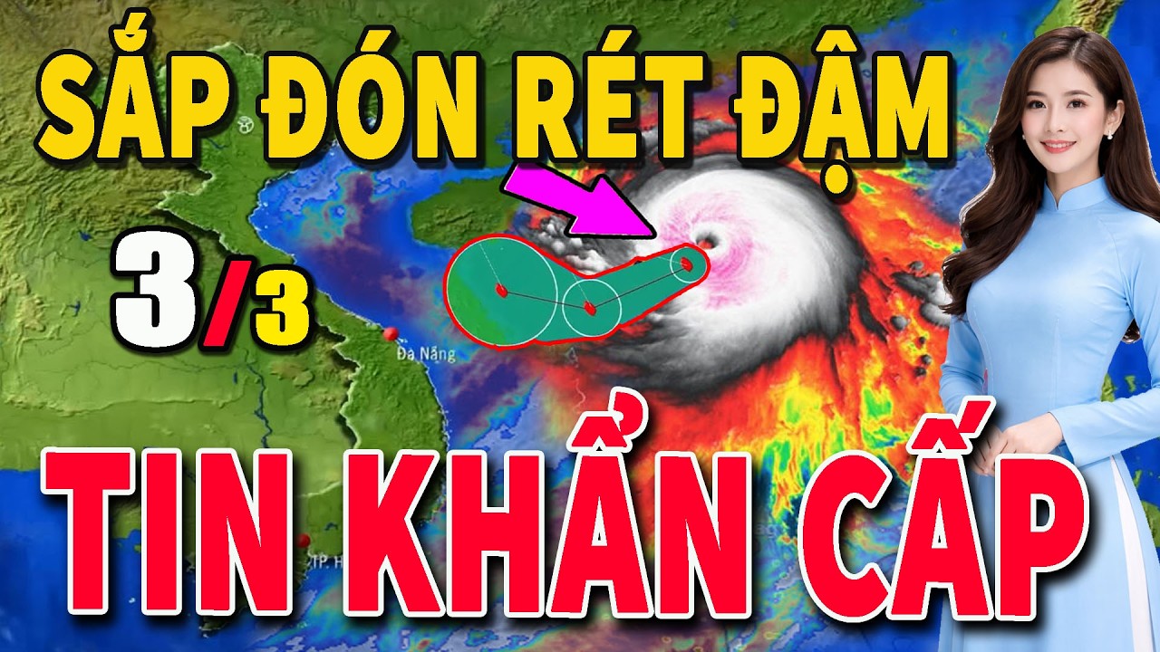 Dự báo thời tiết hôm nay và ngày mai 3/3 Dự báo thời tiết trong 3 ngày tới #thoitiet