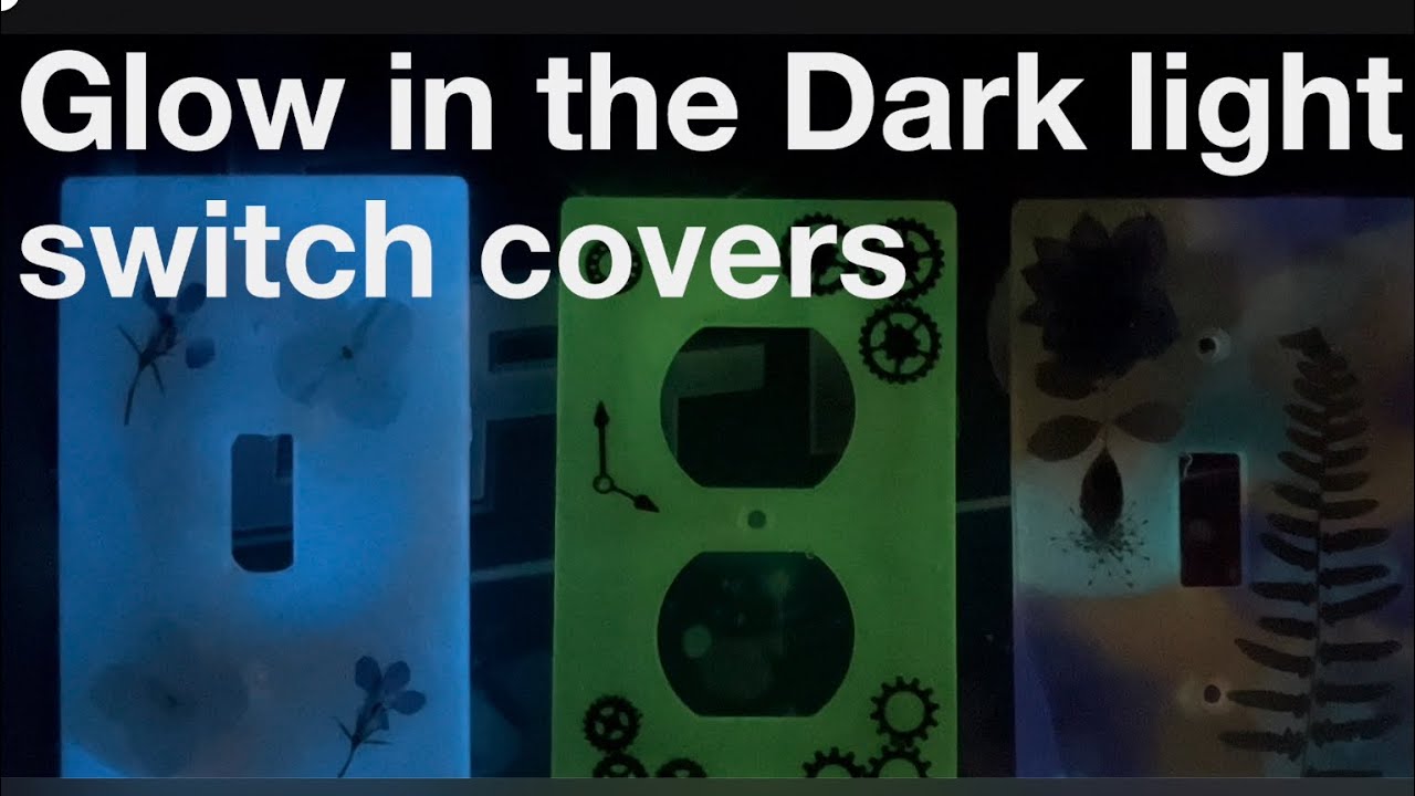 These Glow in the Dark Light Switch Covers Will Blow Your Mind! (Epoxy Resin DIY)