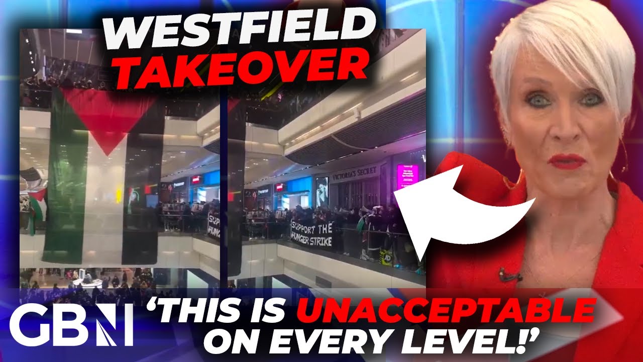 WATCH: Pro-Palestine mob TAKE OVER Westfield London sparking OUTRAGE amid hunger strikes | Latest